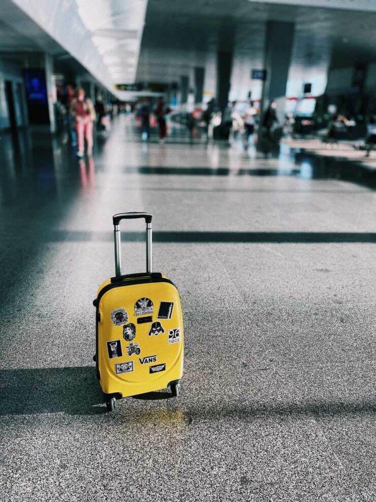 Lost, and probably lonely, piece of luggage. Photo Liu Revutska (Unsplash)